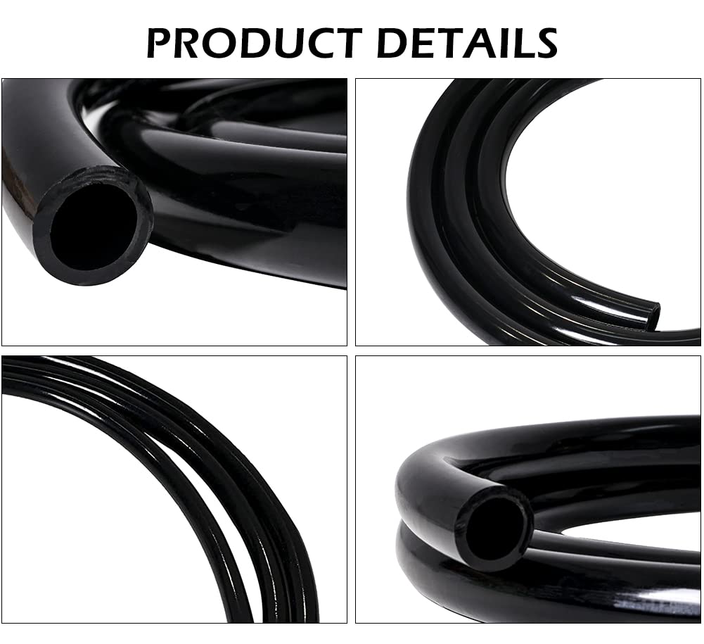 Feelers black PVC tubing durable aging resistant for long-term setups