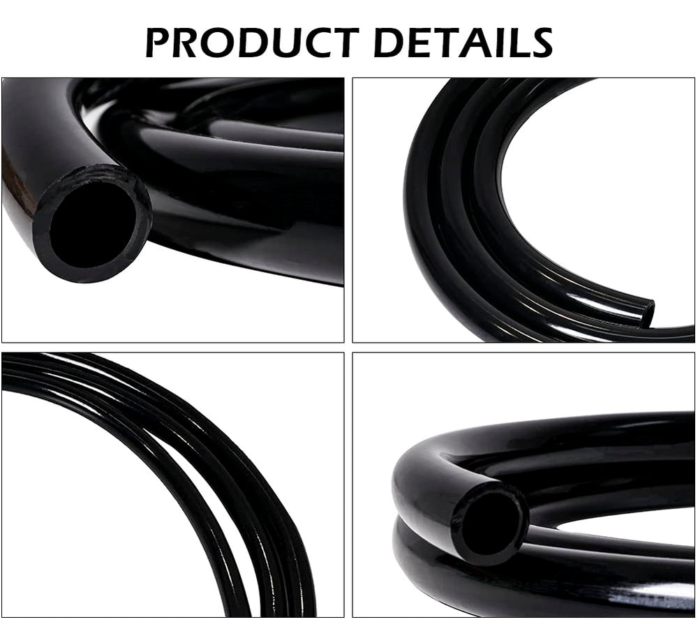 Feelers black PVC tubing durable aging resistant for long-term setups