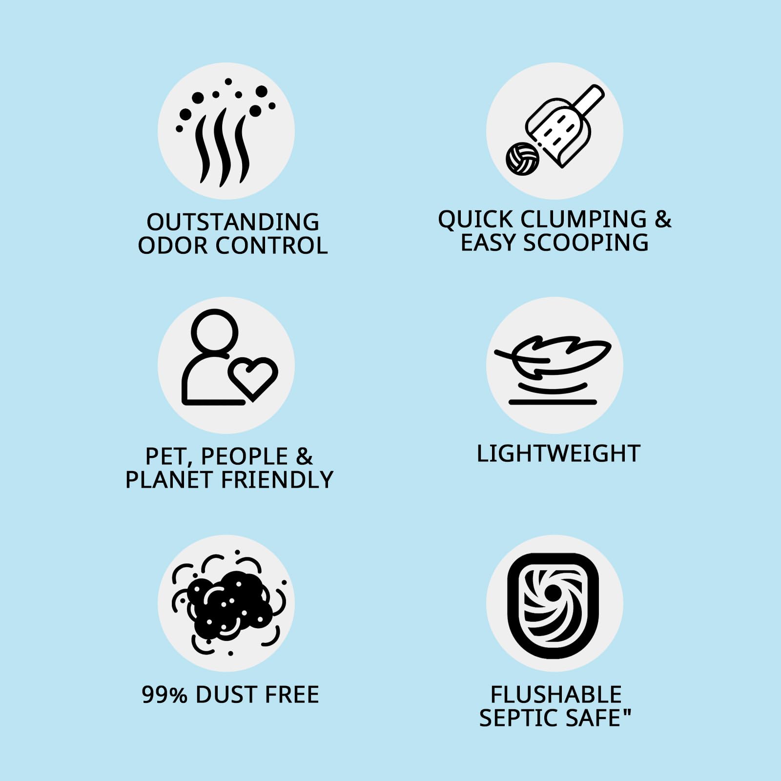 FEELING BEST tofu cat litter uses natural materials for eco-friendly care.