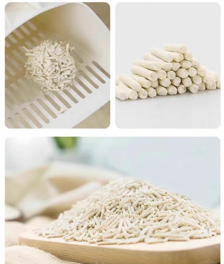 FEELING BEST tofu cat litter flush-toilet use enables convenient disposal.