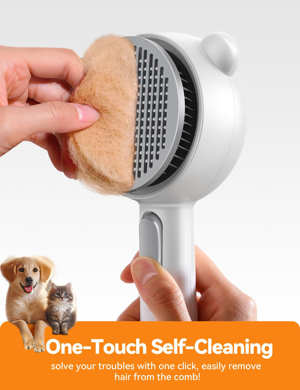 FEELNEEDY Cat Steam Brush dual-speed controls enable customizable grooming.