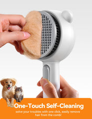 FEELNEEDY Cat Steam Brush dual-speed controls enable customizable grooming.