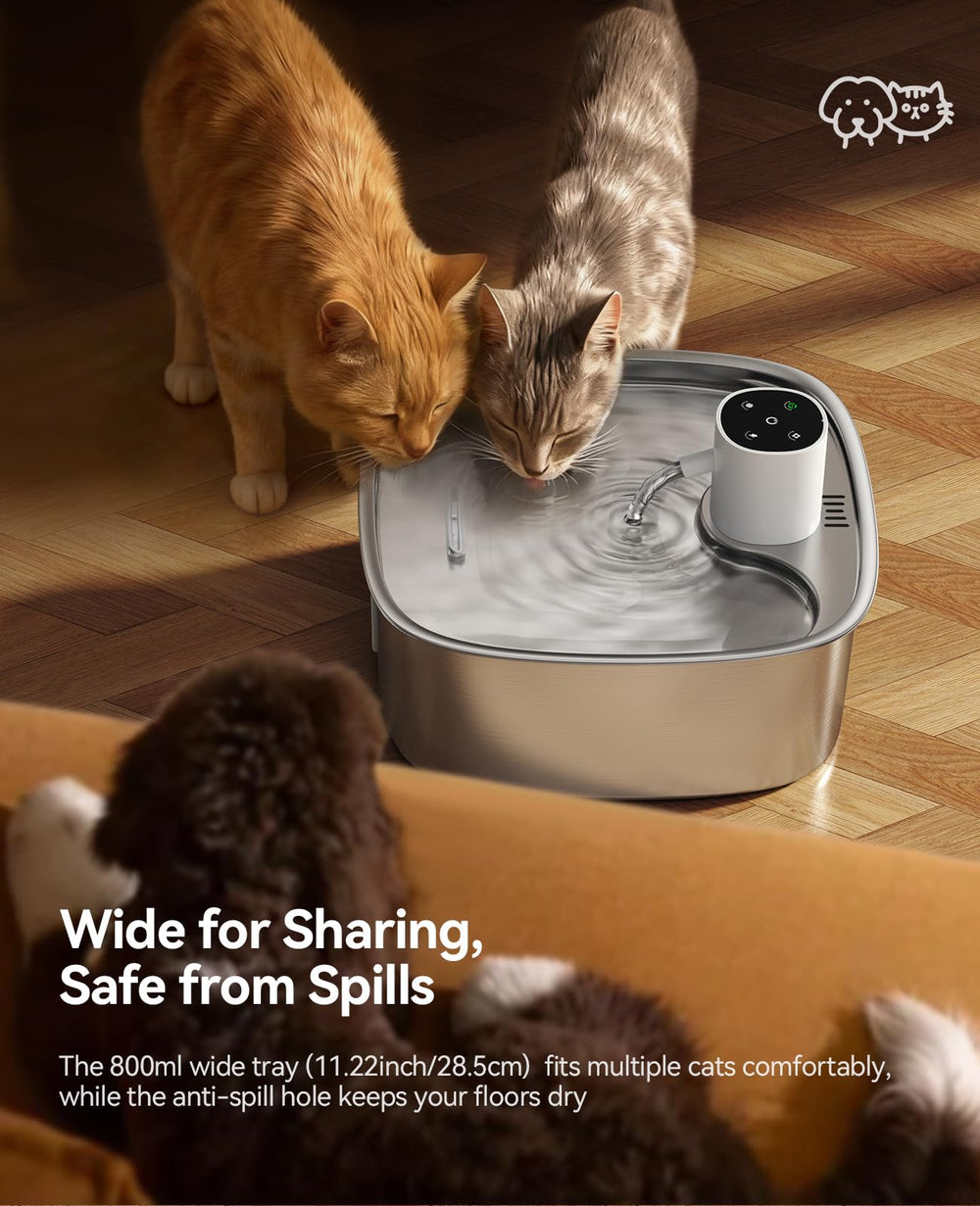 FEELNEEDY ultra-quiet pump ensures peaceful nights for pets