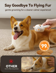 FEELNEEDY Pet Steam Brush dual speed control for coat types