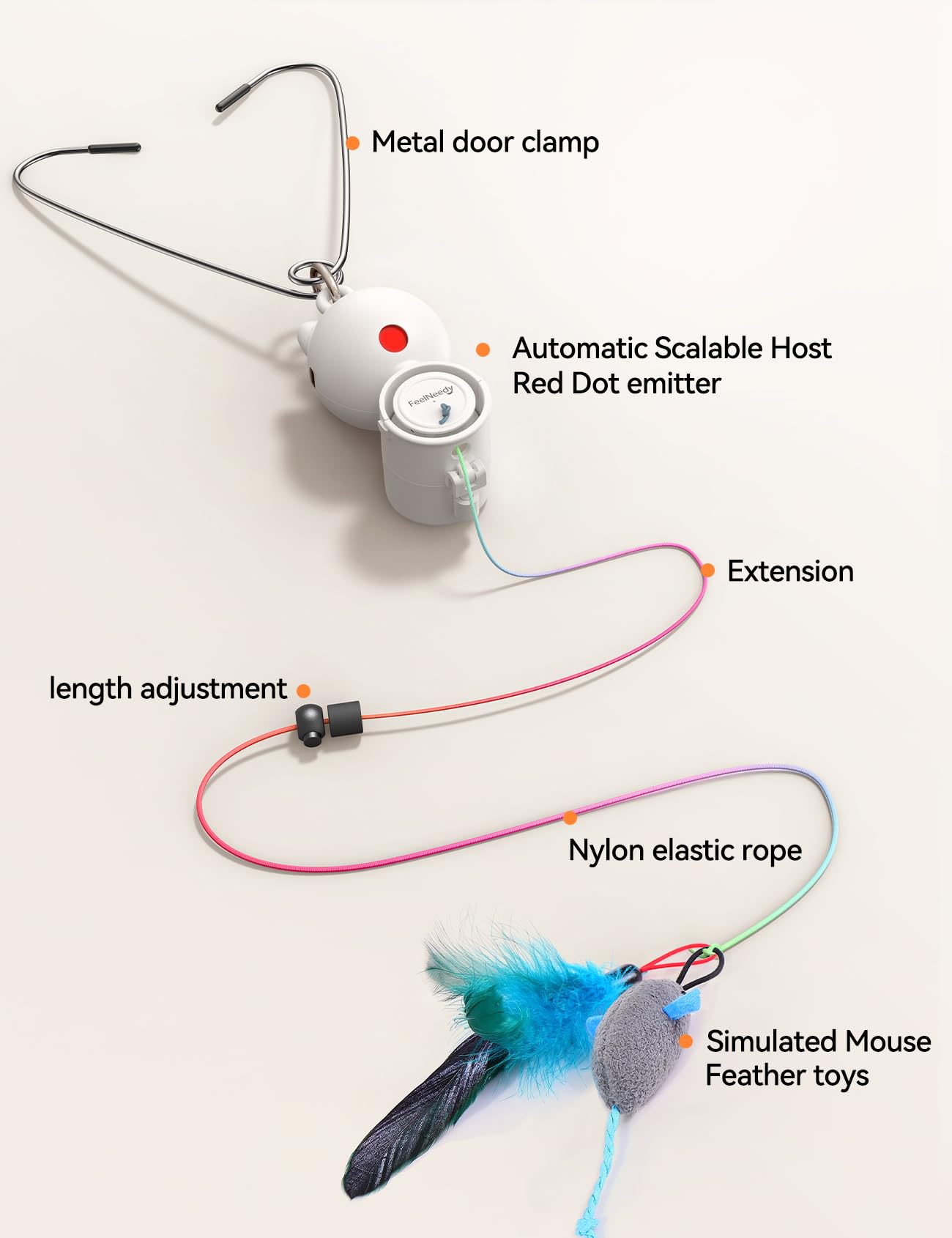 FEELNEEDY safe materials provide durable non-toxic fun for curious cats