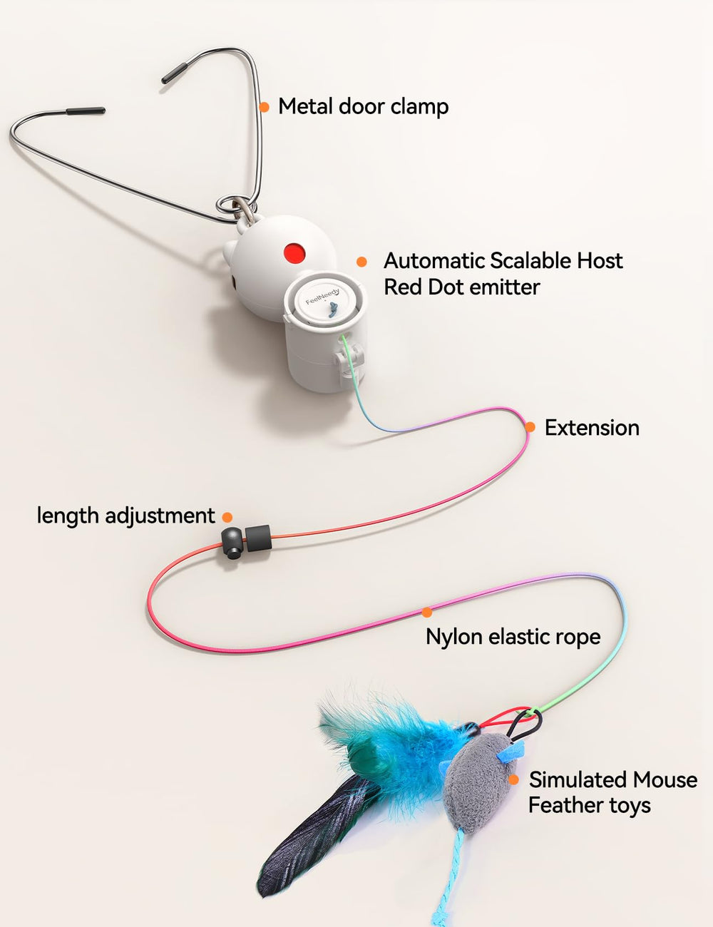 FEELNEEDY safe materials provide durable non-toxic fun for curious cats