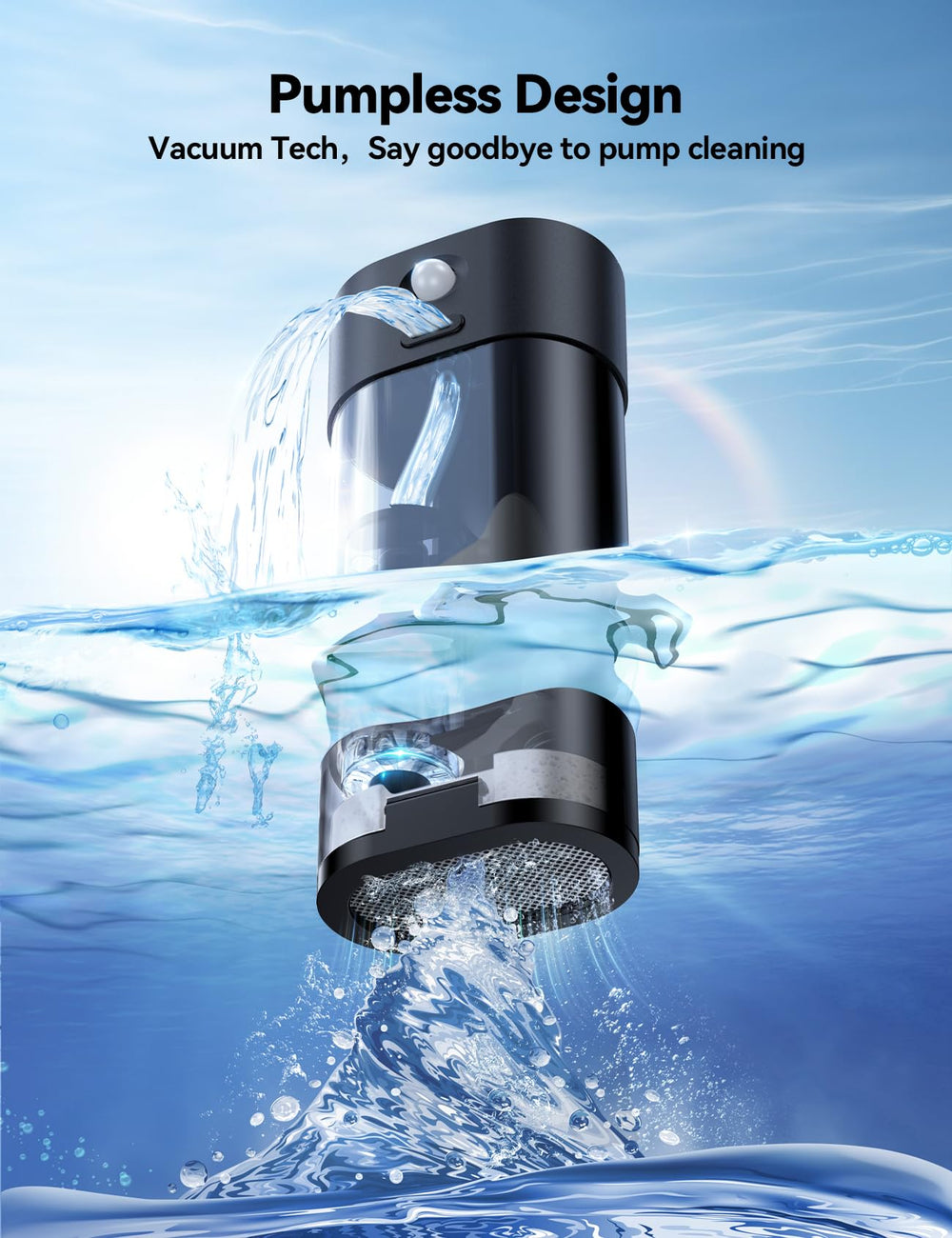 FeelNeedy water fountain disassembly for easy cleaning and quick setup.