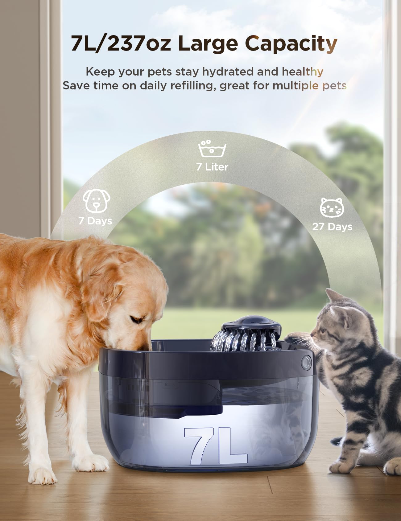 Feelneedy FN-W05 anti-spill water tray preventing splashes