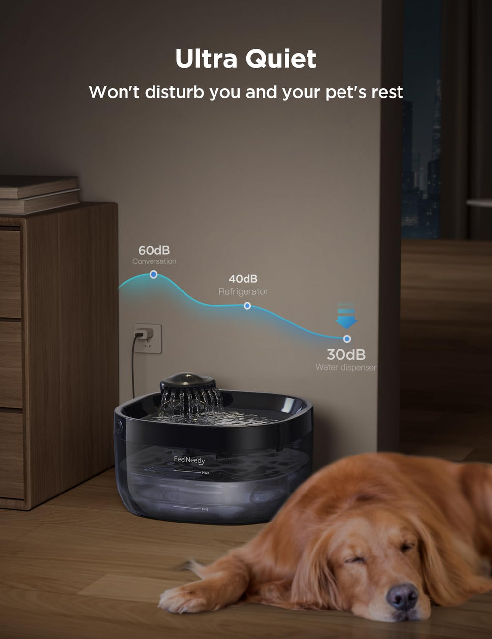 Feelneedy FN-W05 blue finish suits pet spaces