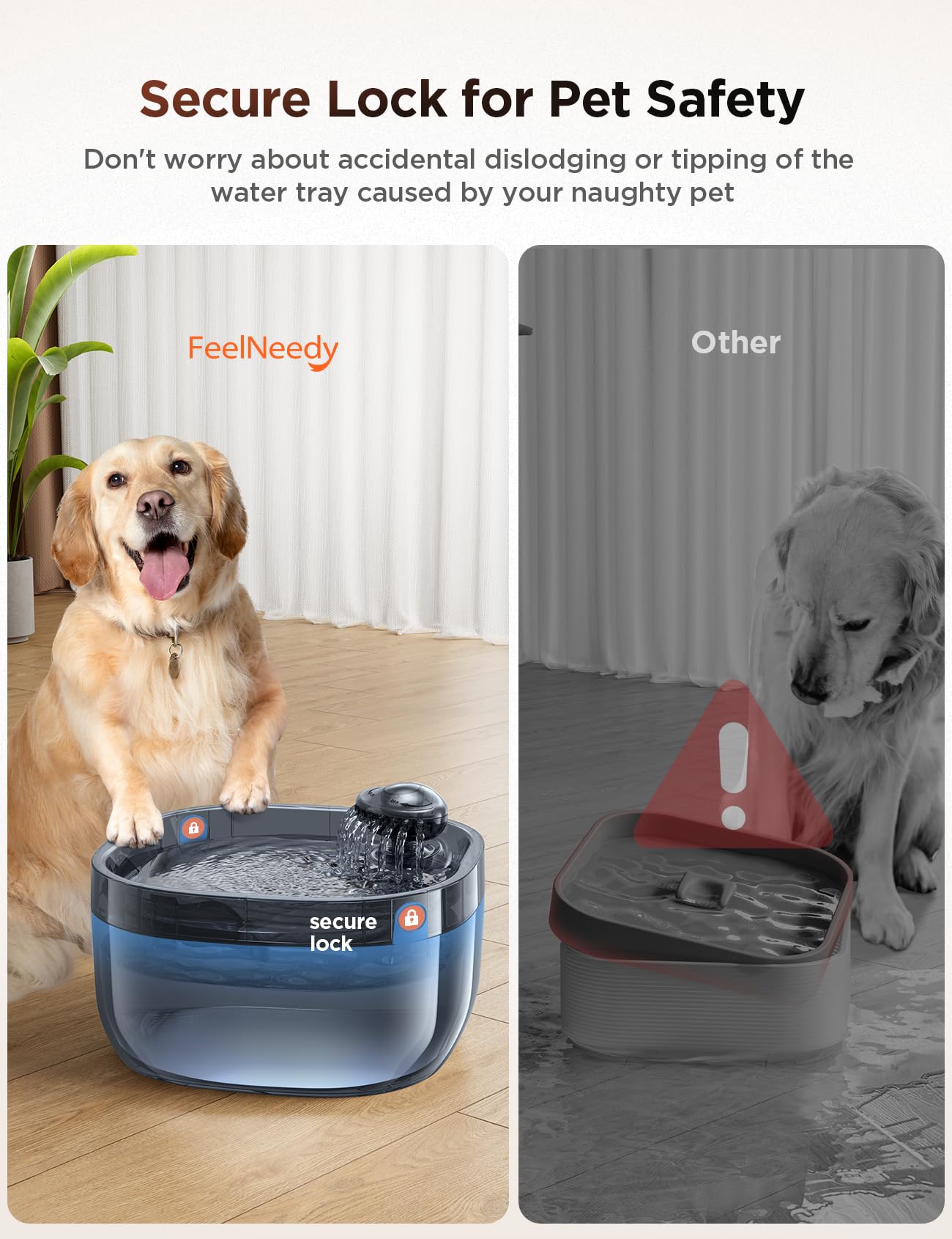 FEELNEEDY four-layer filtration system with activated carbon and ion resin