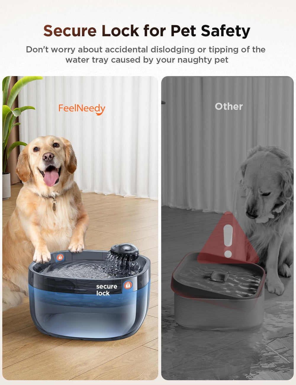 FEELNEEDY four-layer filtration system with activated carbon and ion resin