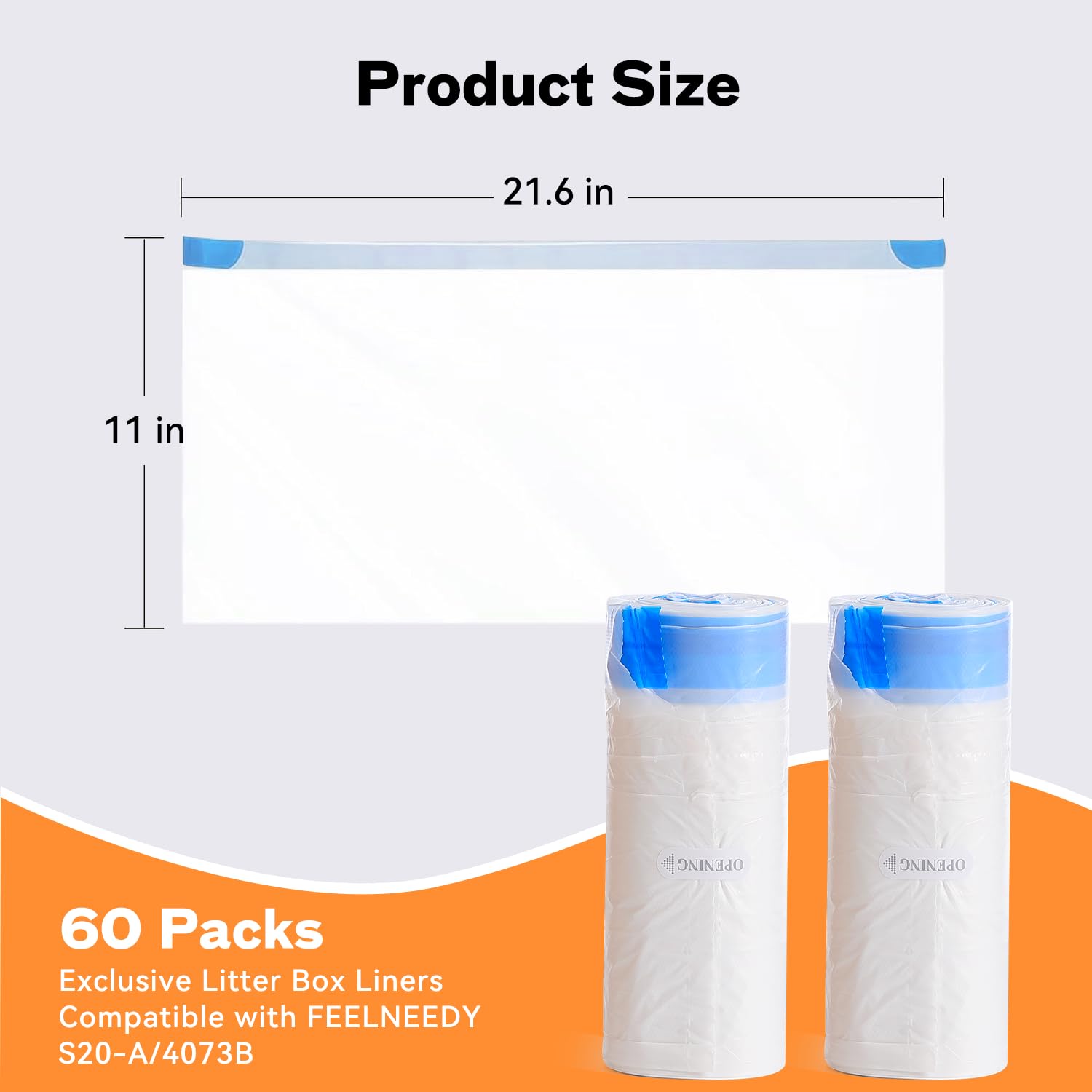 FEELNEEDY S20-A waste bag roll 2 showcases odor control and easy sealing.