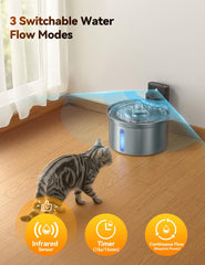 FEELNEEDY water fountain 3-5l capacity for multi-pet homes