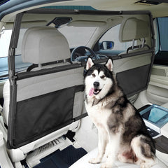 Feestars dog barrier 56-inch wide safely separates pets from front seats