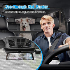 Feestars barrier anti-scratch mesh protects car interior during trips