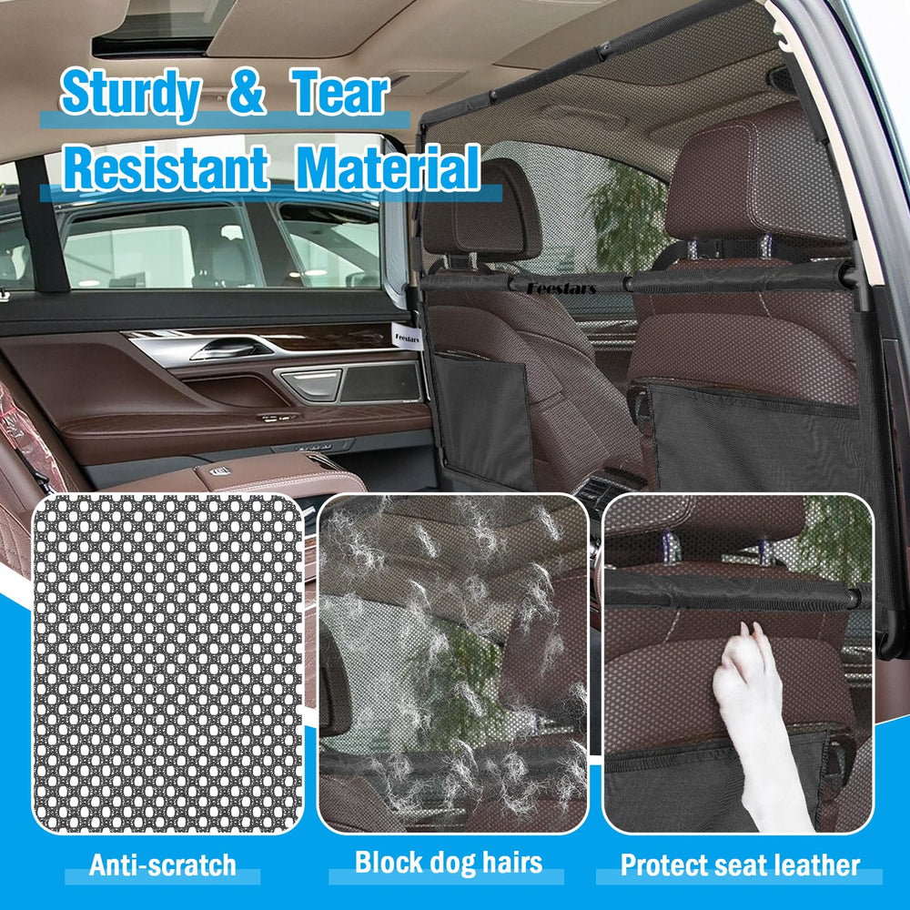 Feestars dog barrier with Velcro-wrapped frame minimizes squeaks