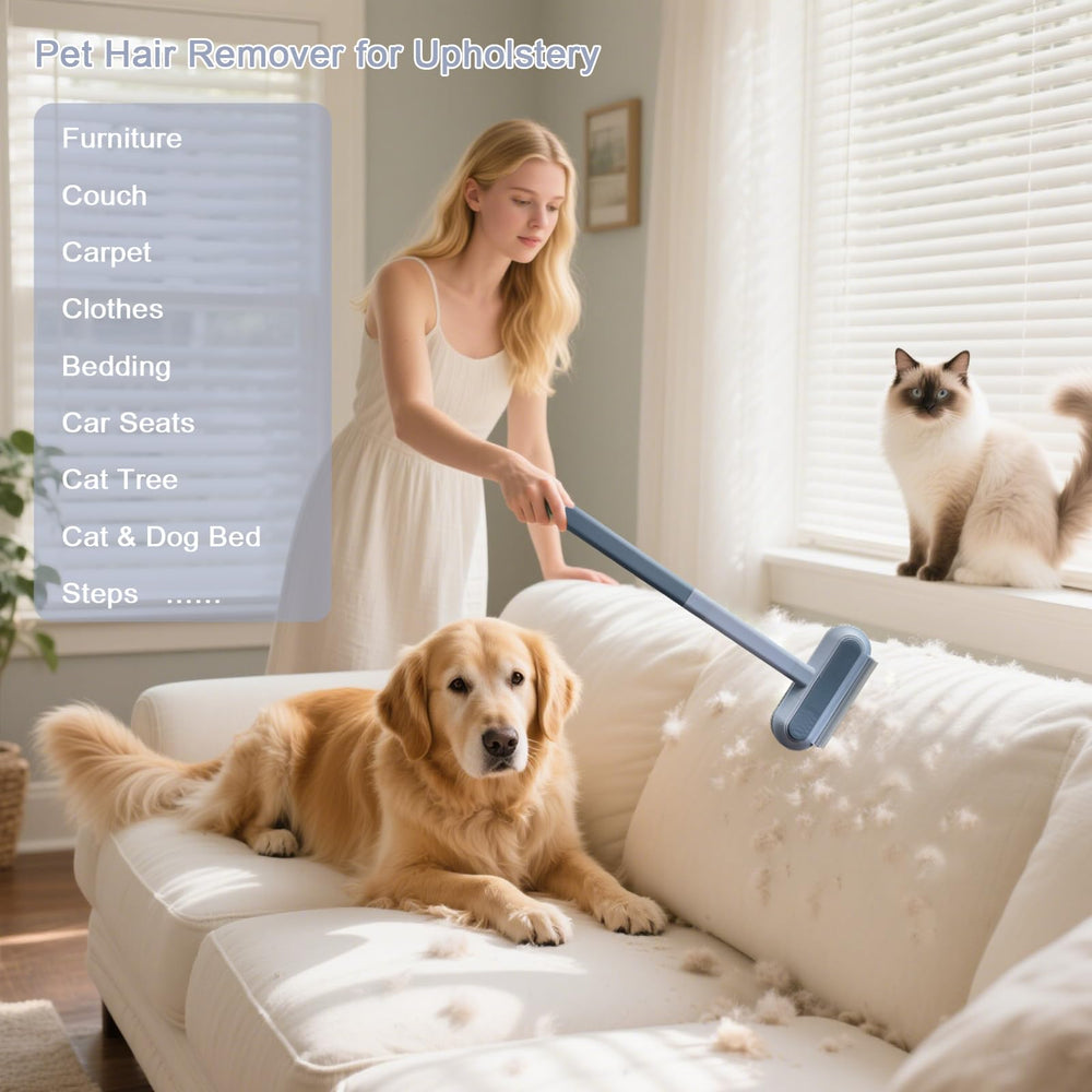 FeiFanYiGou pet hair remover included-detail brush for tight spaces