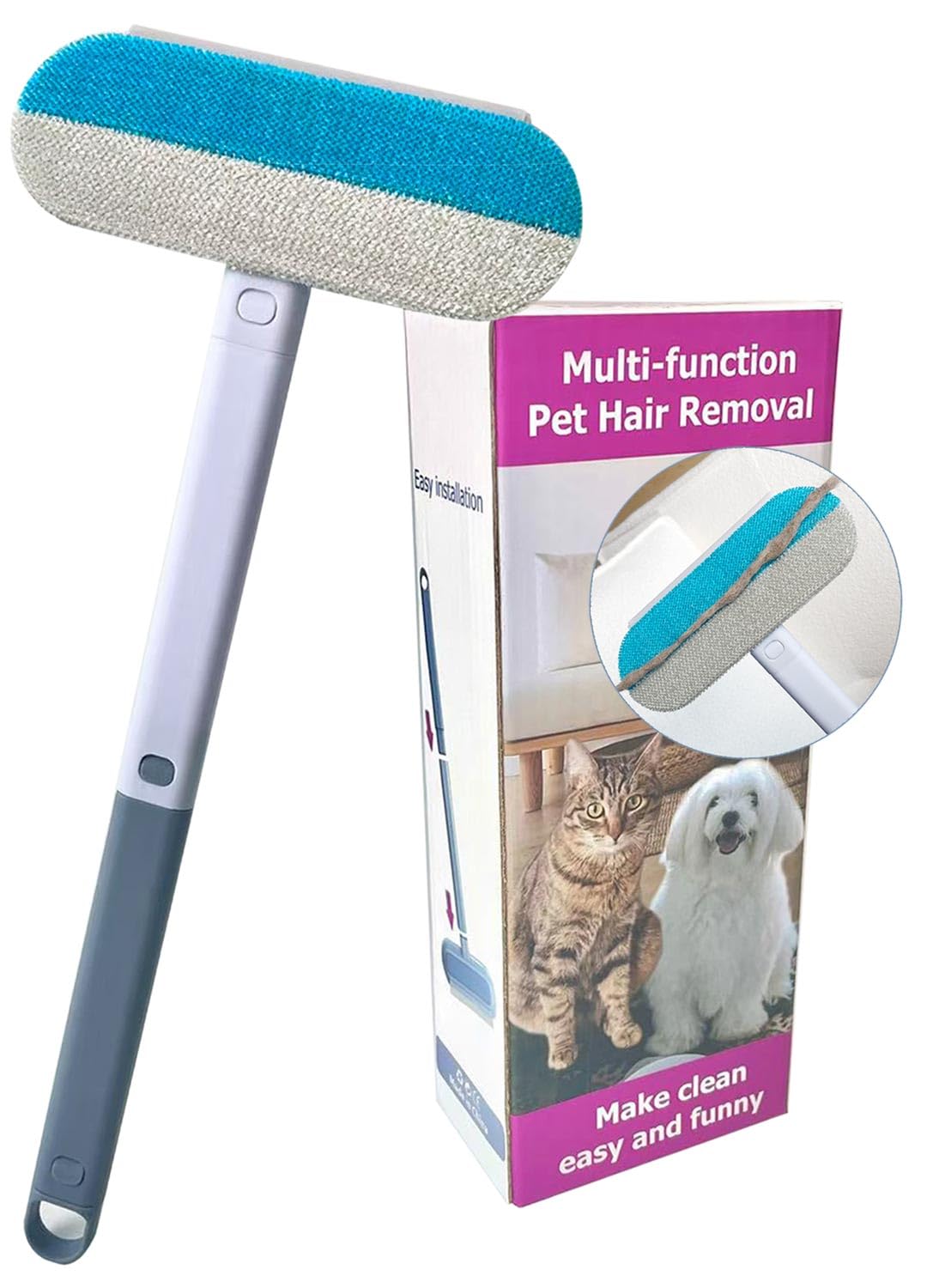 FeiFanYiGou pet hair remover long-handle reach for furniture