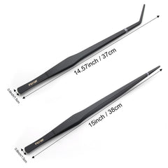 FEITA aquarium tweezers curved 15-inch reach for safe feeding and maneuvering.
