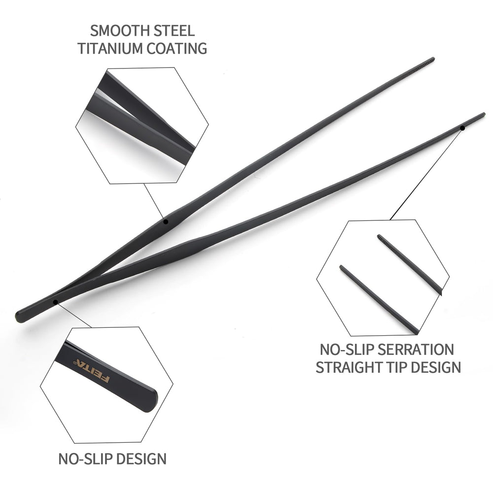 FEITA reptile feeding tongs extend reach for safe spot feeding.