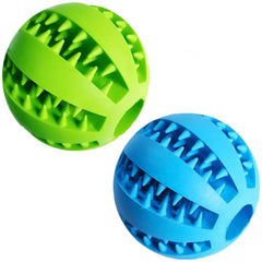 Feixun dog treat ball blue 2-pack keeps dogs engaged during snack play.
