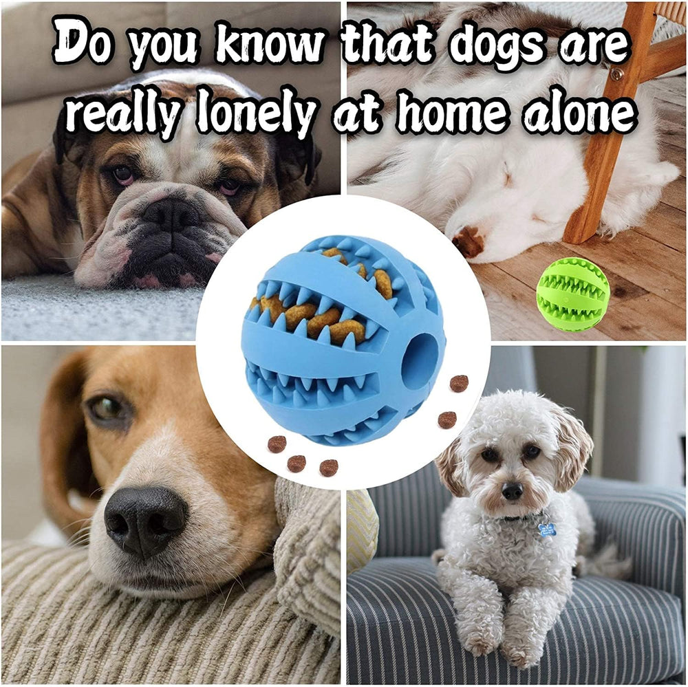 Feixun dog treat ball blue 2-pack promotes bonding through interactive training sessions.