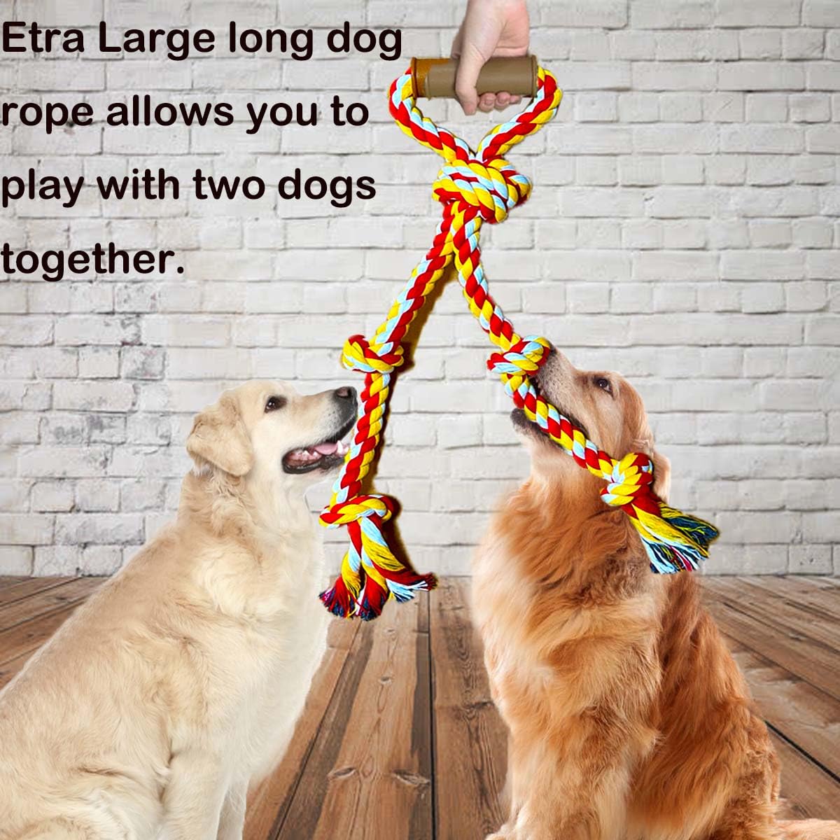 Fejapa durable 5-knots rope toy for aggressive chewers.