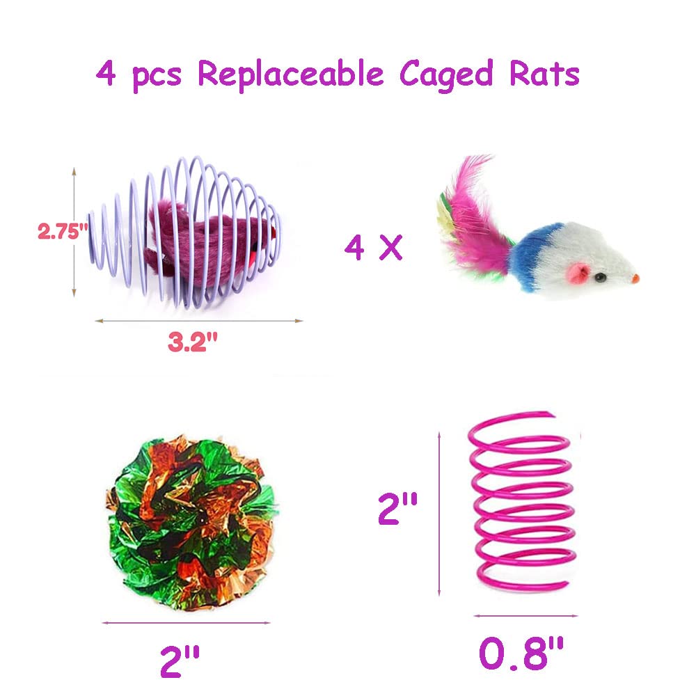 Fejapa replaceable rats toy introduces varied prey-like excitement for cats.
