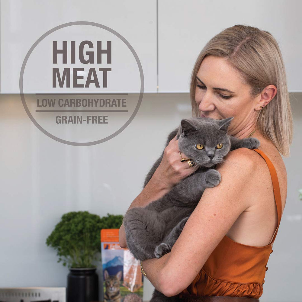 Feline Natural freeze-dried meat chunks texture for cats