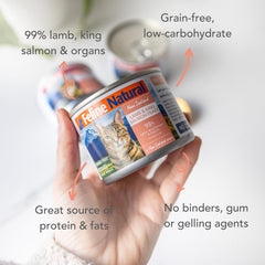 Closeup of pate texture from Feline Natural catfood for sensitive eaters.