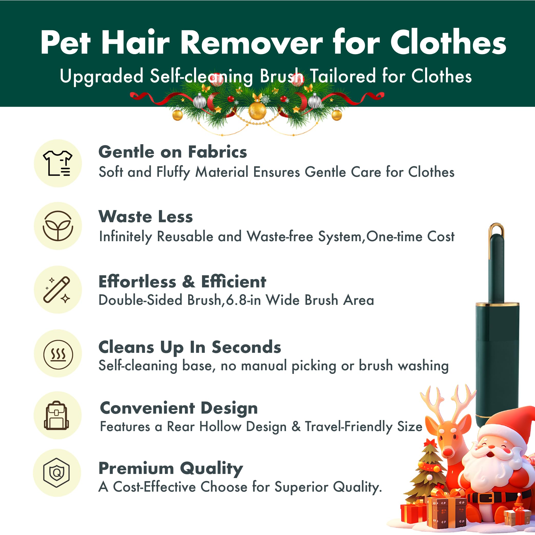 FelineFun self-cleaning base allows easy fur reset with a simple dip.
