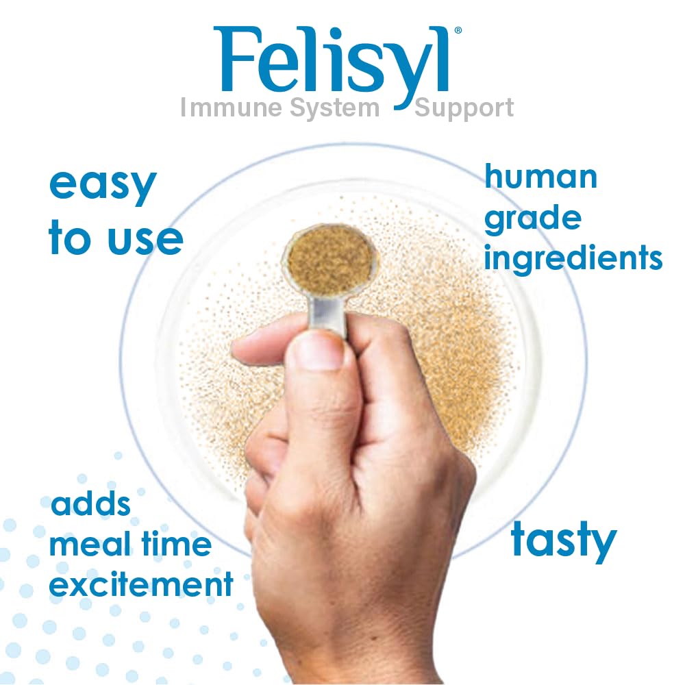Pet Health Solutions Felisyl L-Lysine Granules salmon flavor appeals to picky cats