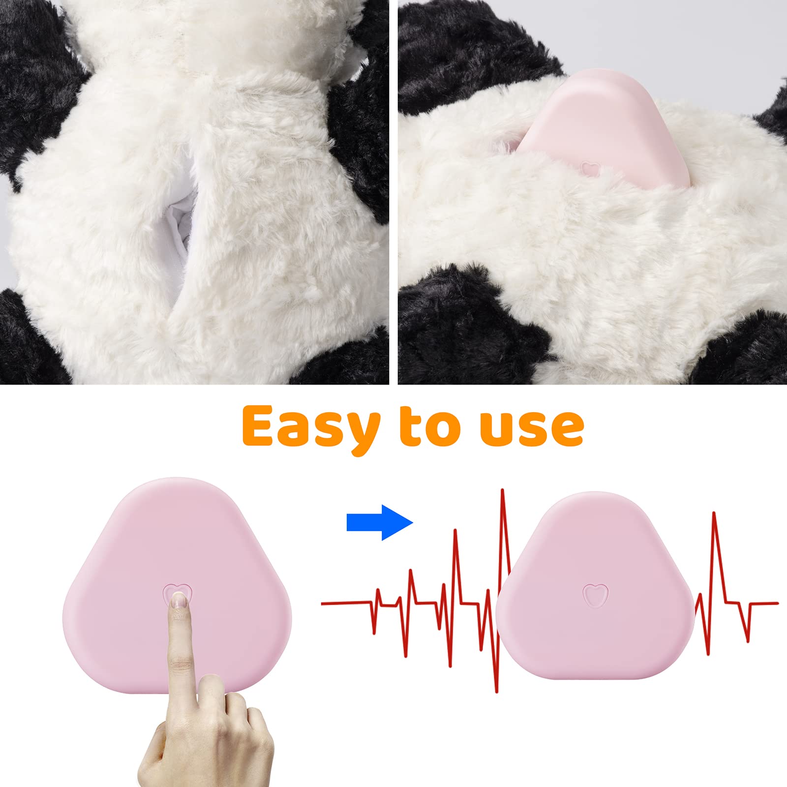 Felixmuc Heartbeat Plush material close-up emphasizes ultra-soft fabric.