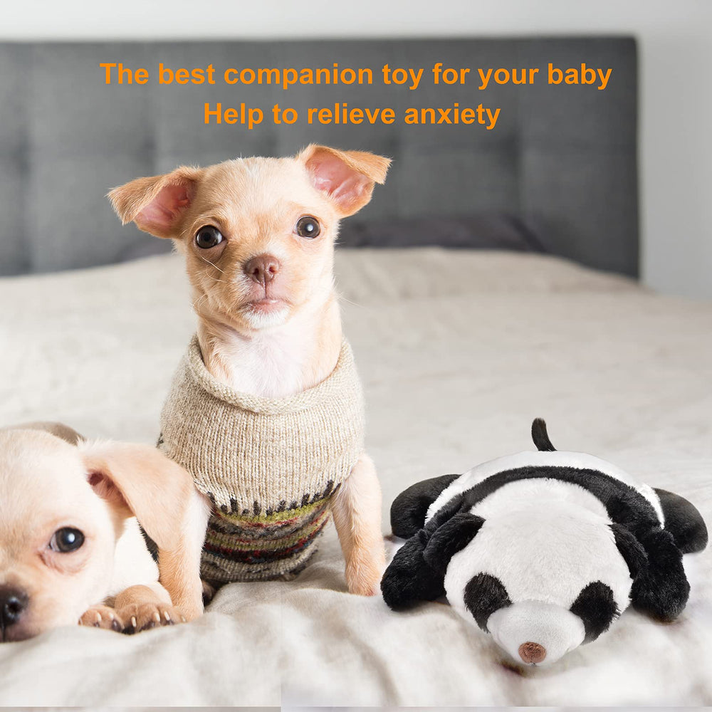 Felixmuc Heartbeat Puppy Toy back view highlights reinforced seams for durability.