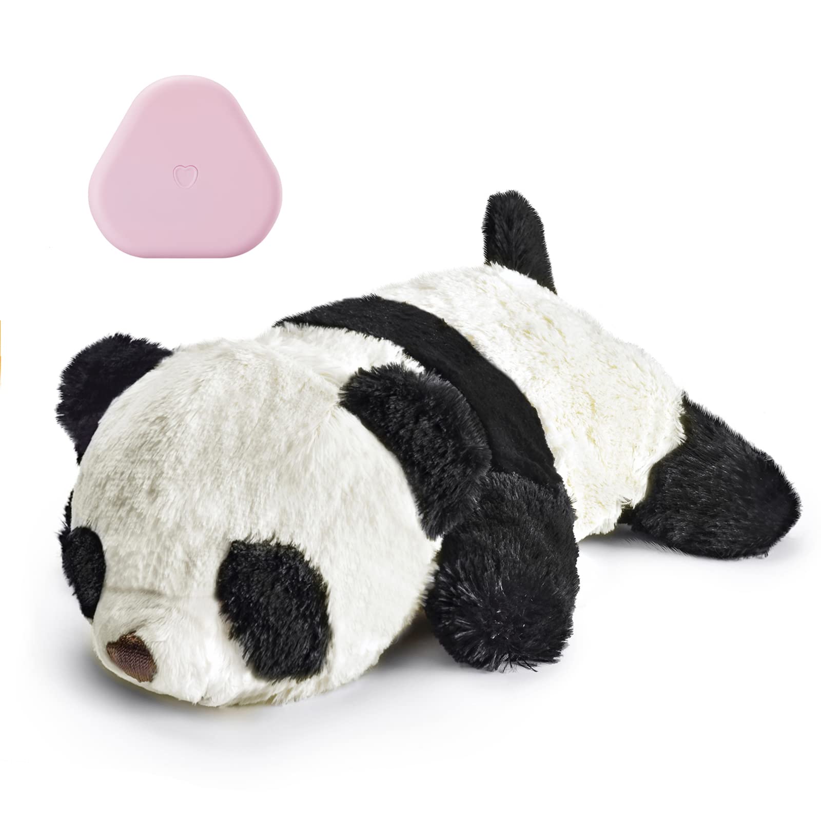 Felixmuc Heartbeat Puppy Toy front view shows soft plush for calming cuddle.