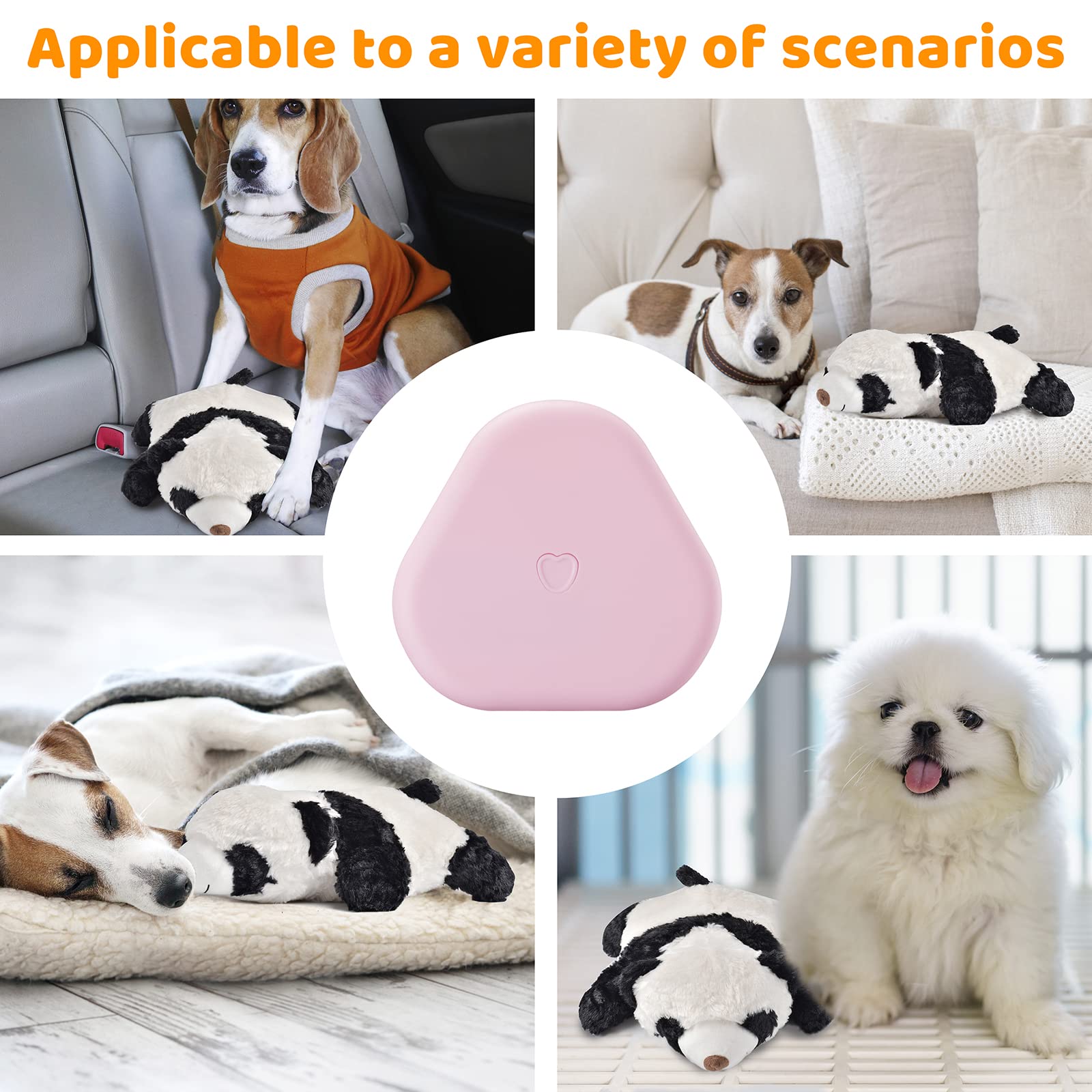 Felixmuc Heartbeat Puppy Toy removable cover demonstrates machine-washable design.