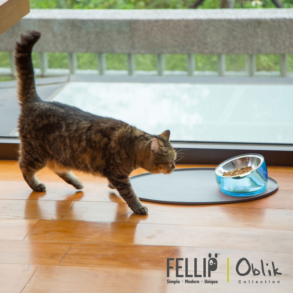 Felli Oblik 304 stainless steel feeder is food-grade and rust-resistant.