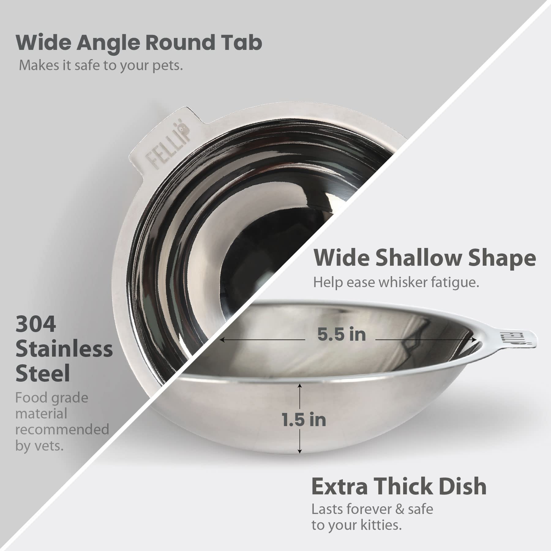 Felli Oblik easy-clean removable dishes simplify maintenance and are dishwasher-safe