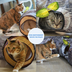 FelRelWel cat tunnel foldable design facilitates easy storage and travel.