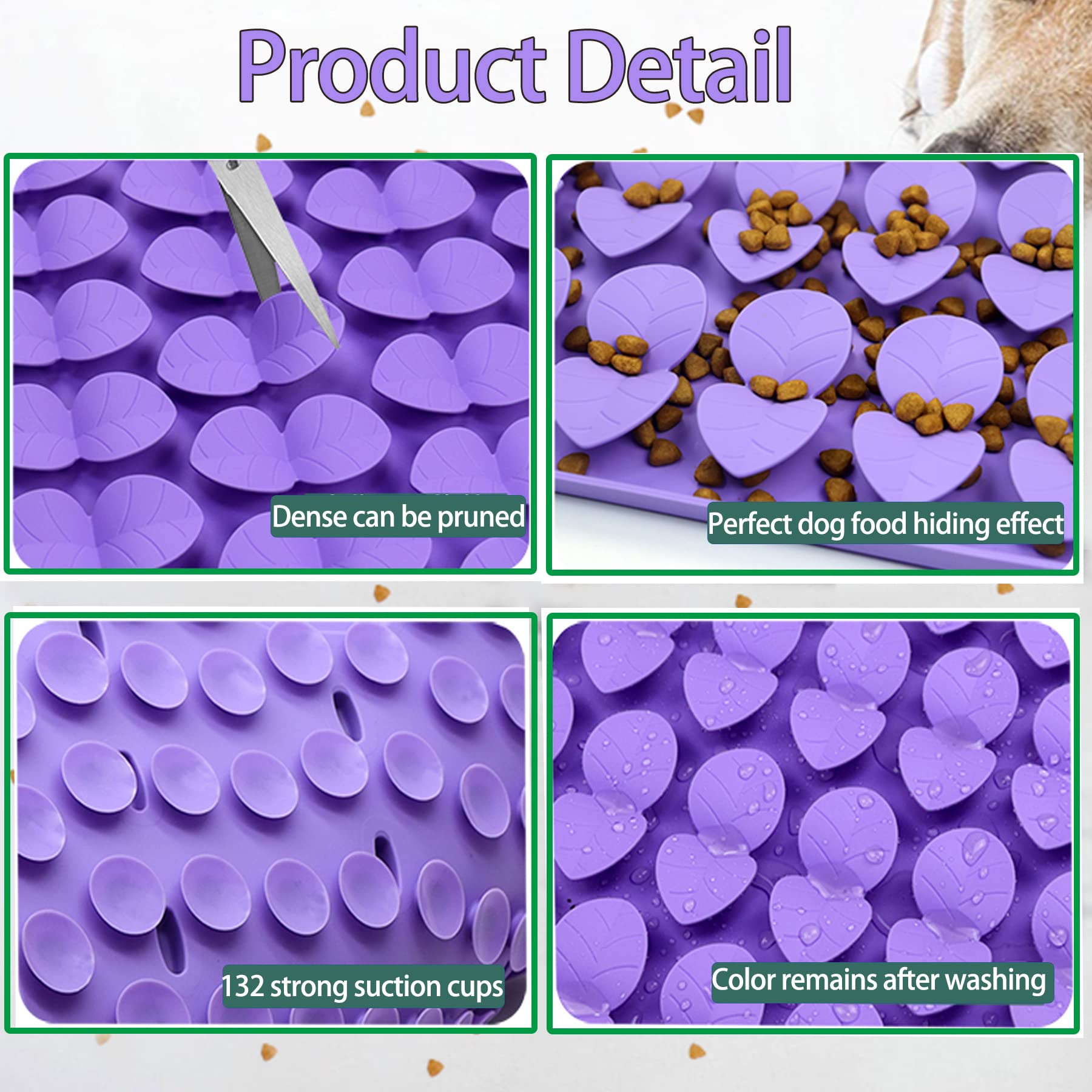 Femont snuffle mat size 16.3 by 16.3 inches fits large dogs