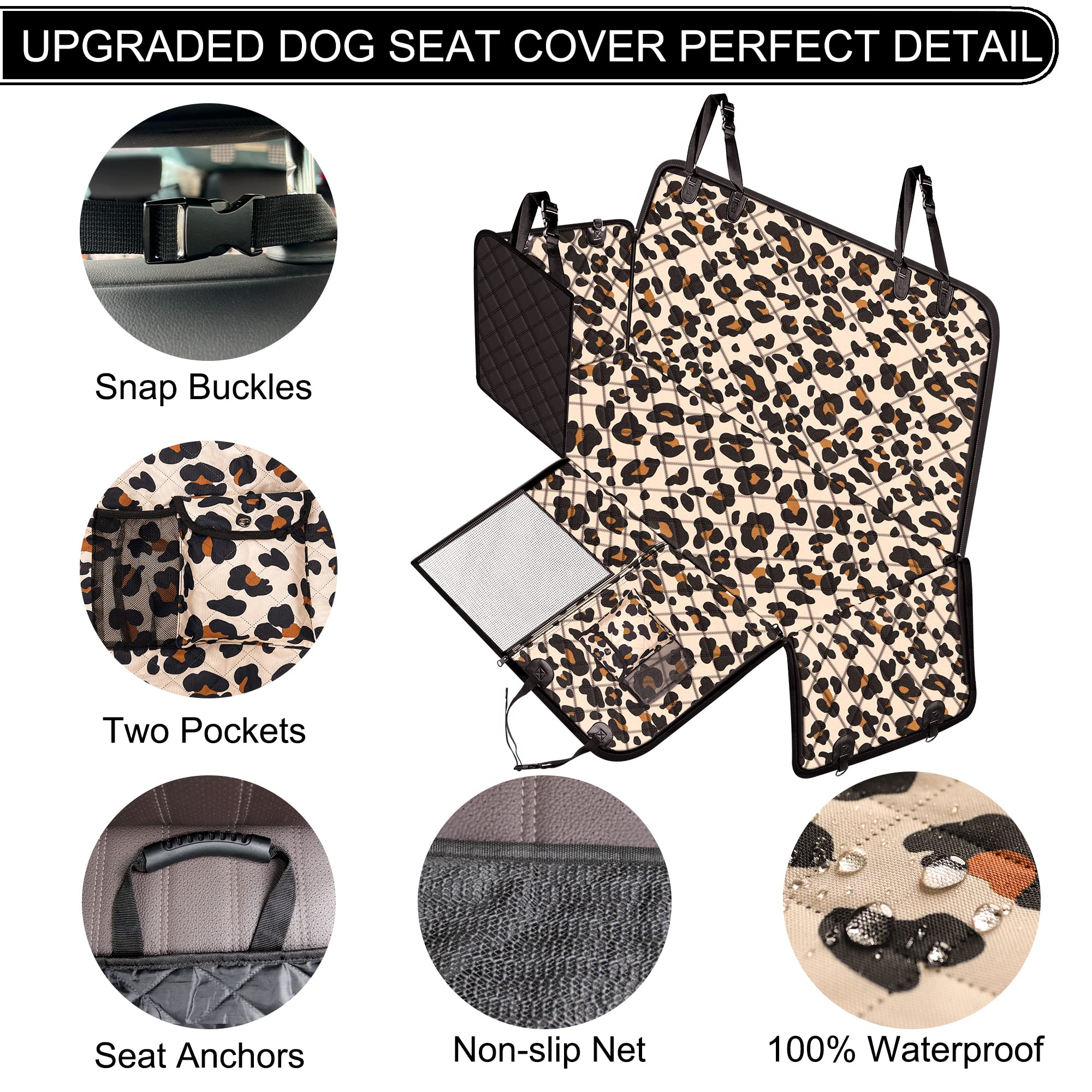 Femuar nonslip backing and anchors keep the cover secure during rides.