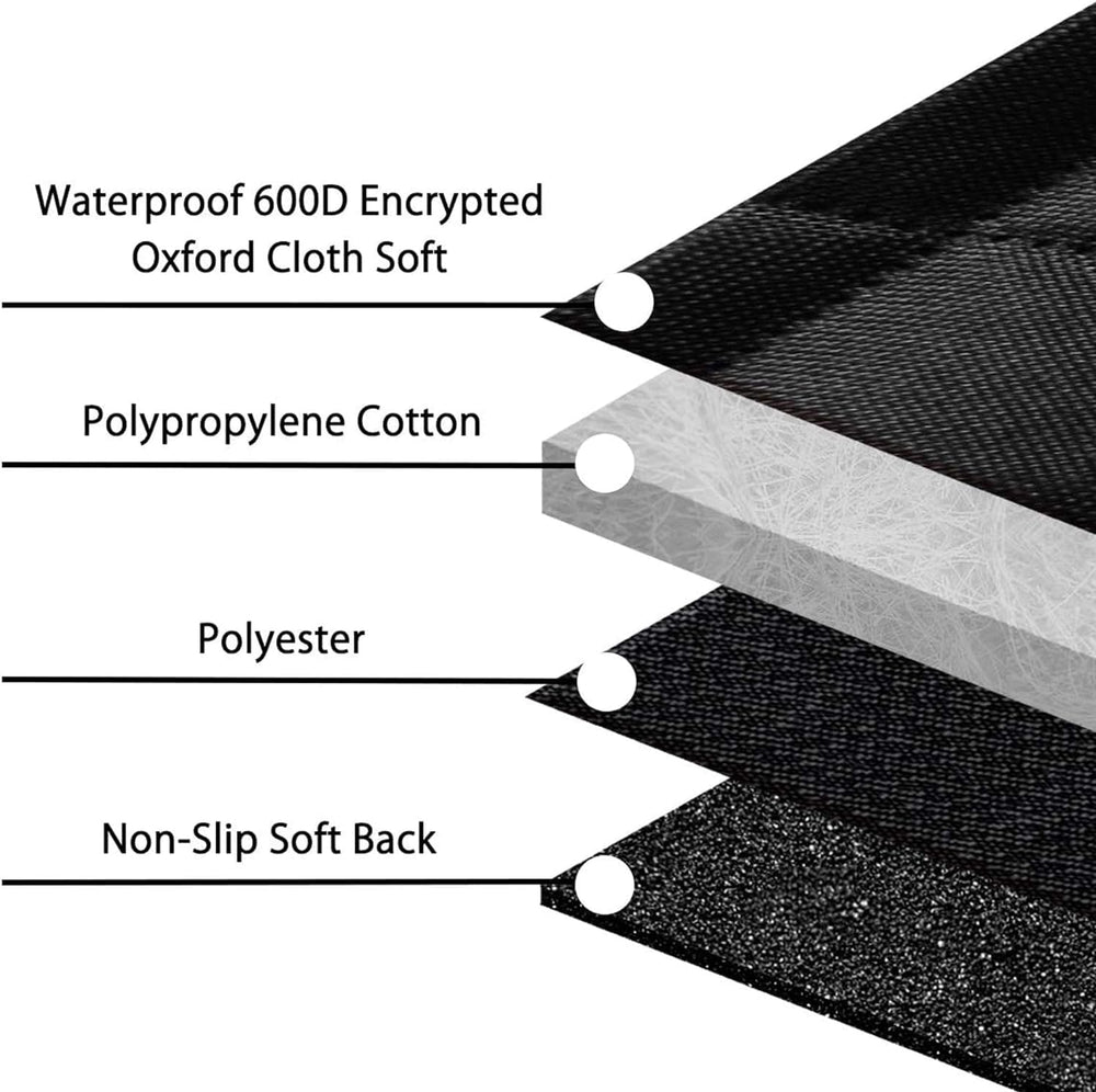 Femuar dog seat cover installation buckles enable quick, secure car setup.