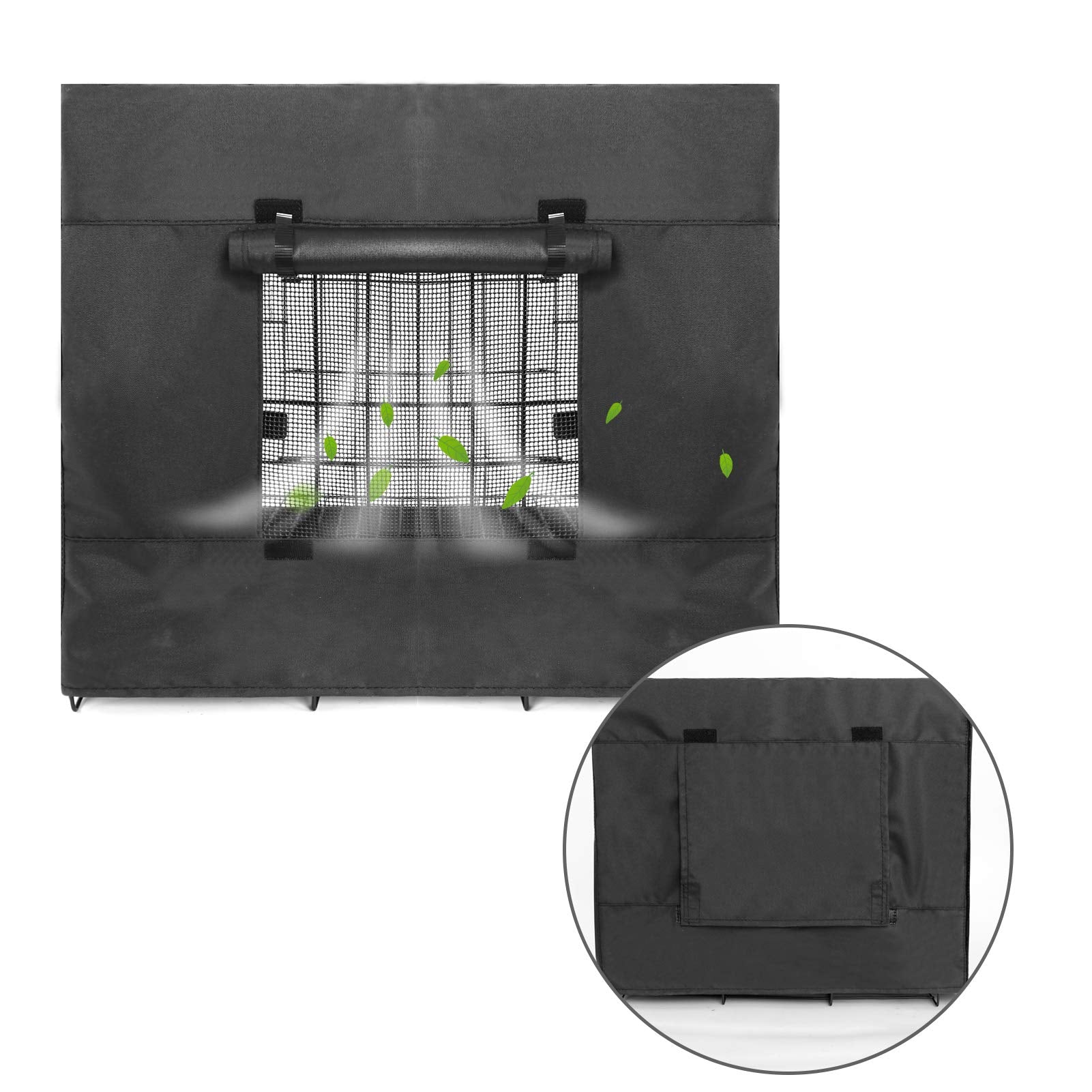 Femuar crate cover entrance-port shows dual access for easy check-ins