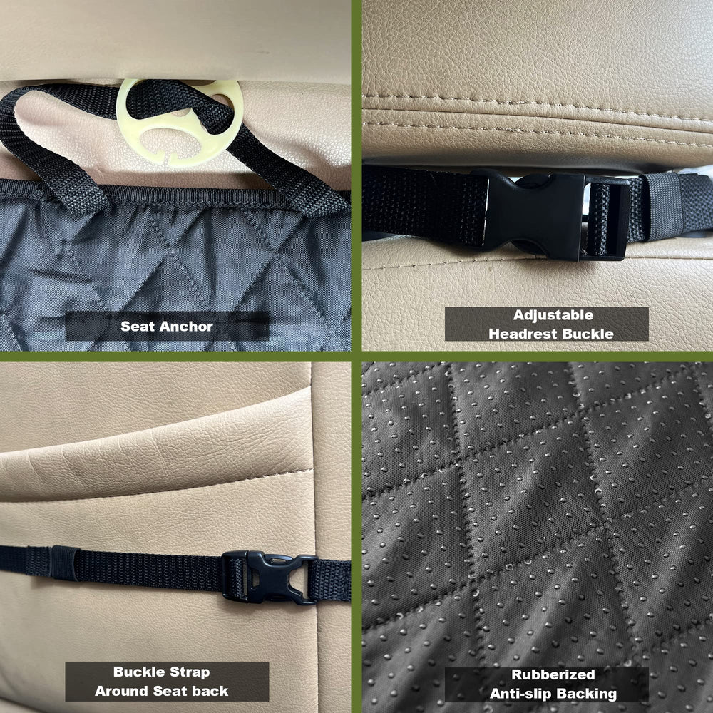 Femuar waterproof cover cleans easily with damp cloth or vacuum after adventures.