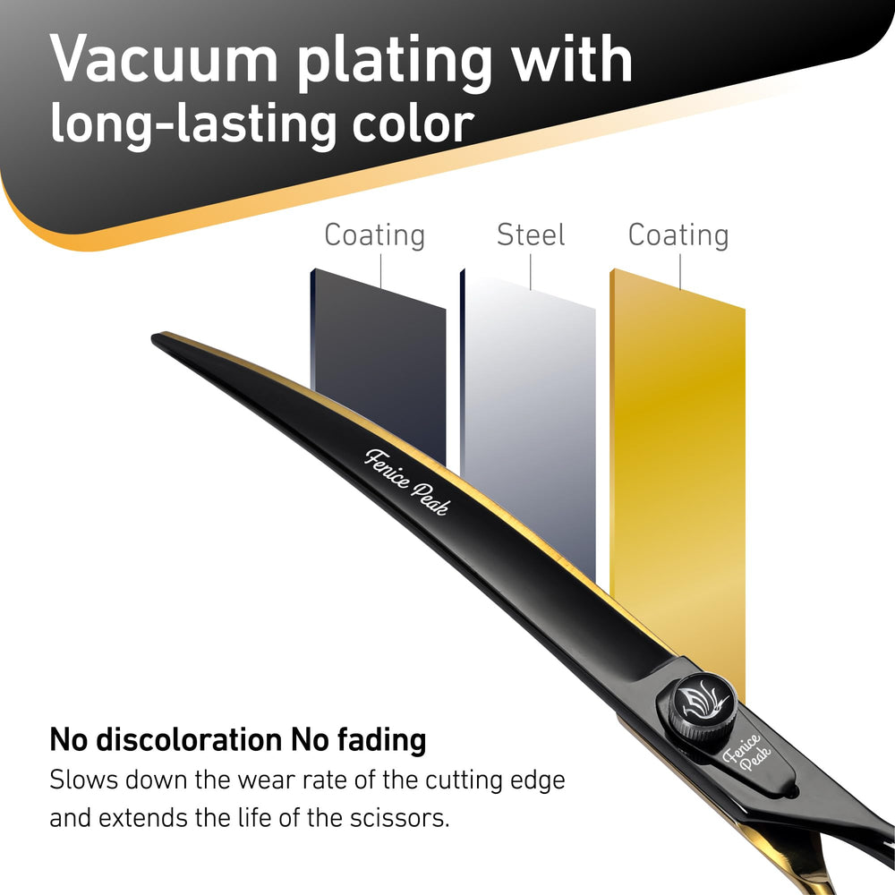 Fenice Peak silencer reduces grooming noise for calmer pets.