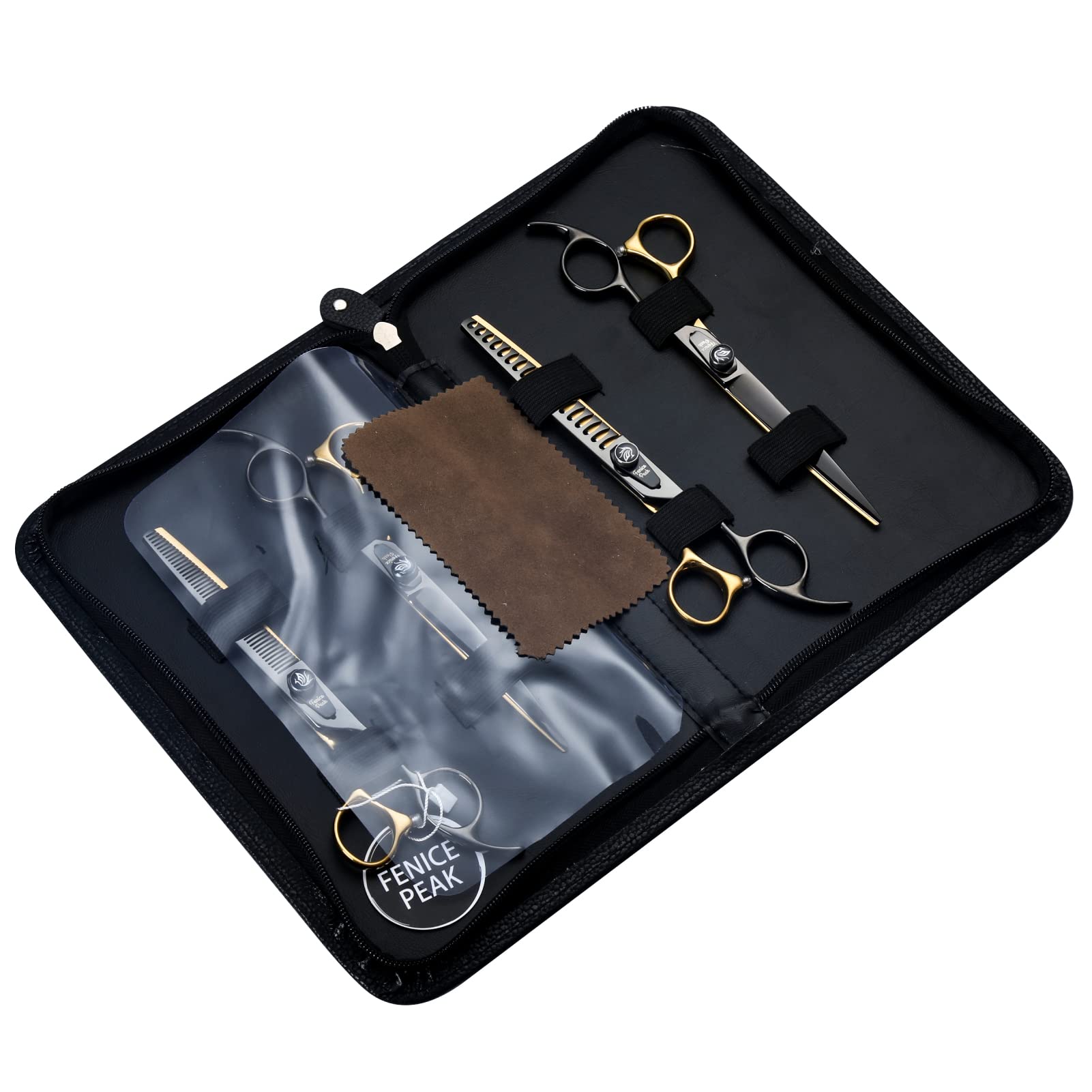Fenice Peak vacuum-plated color-finish blades — durable shine through daily grooming.