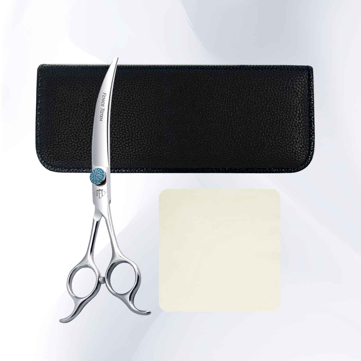 Fenice Totem curved shear edge-maintenance highlights long-lasting sharpness and care.