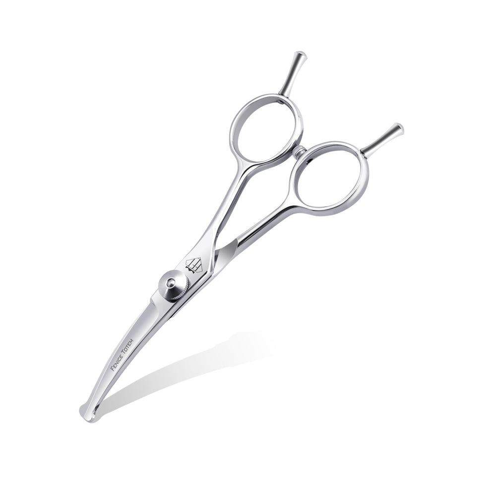Fenice Totem dog grooming scissors 4.75-inch curved blade for precise trimming