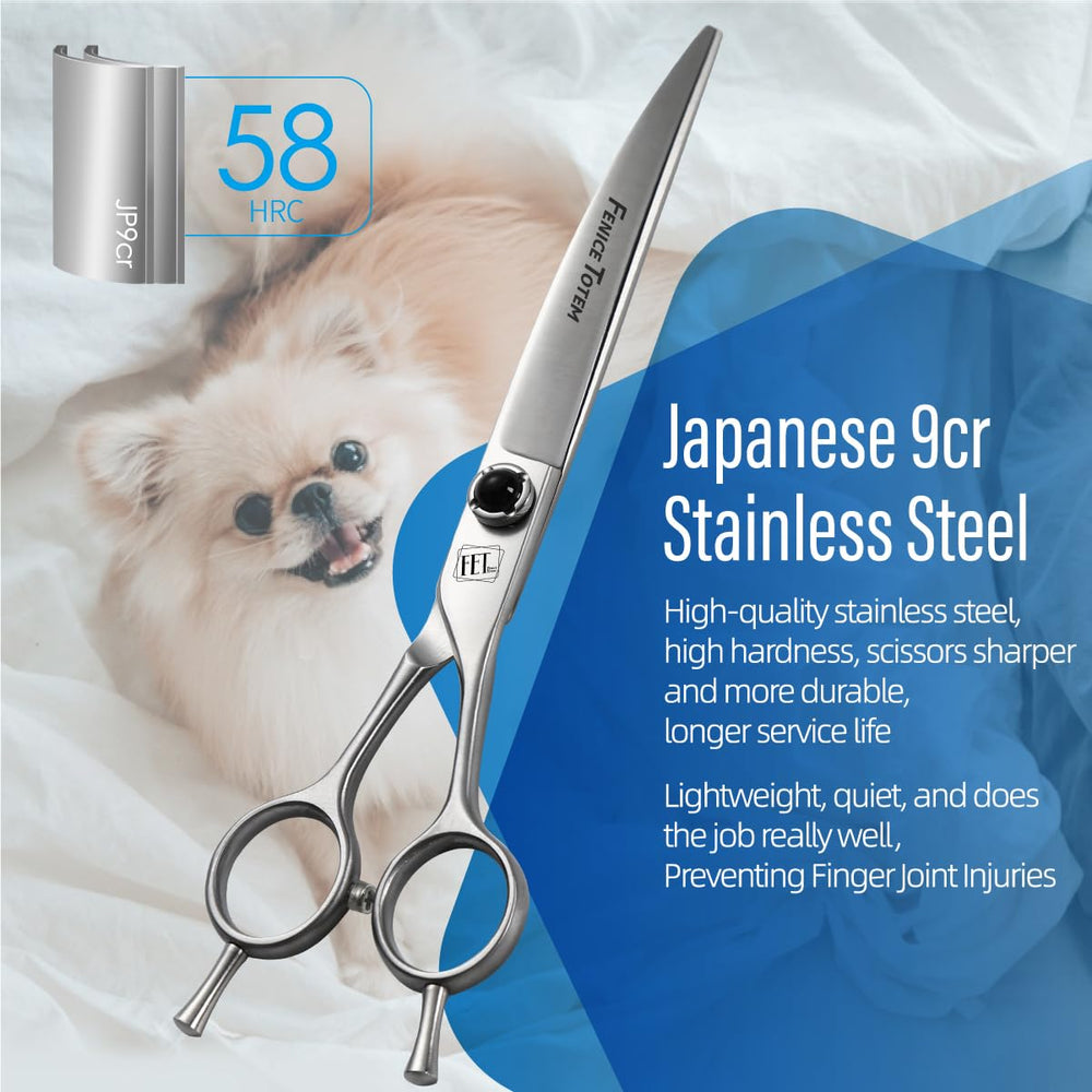 Fenice Totem ergonomic handles provide comfortable control during long grooming sessions.