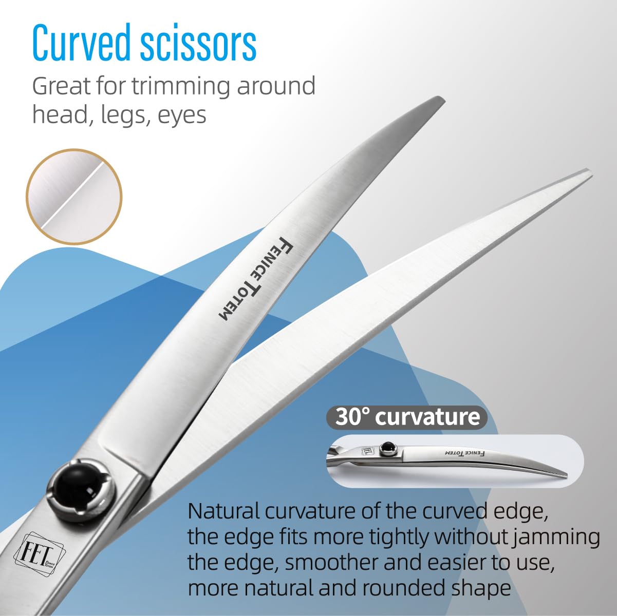 Fenice Totem Japanese 9CR stainless steel delivers sharp, durable grooming performance.